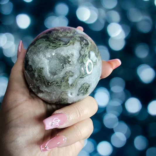 Moss Agate Sphere